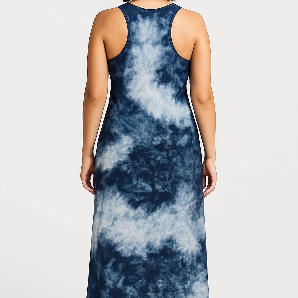Polo by Ralph Lauren Blue and White Maxi Dress - Picture 2 of 5